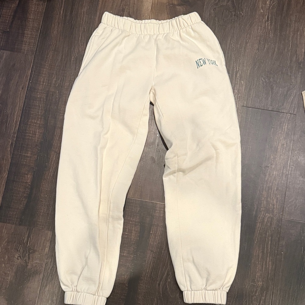 John Galt Cream Jogger Sweatpants